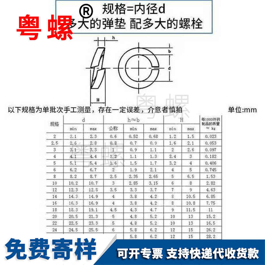 定制钢丝潜江弹簧垫圈