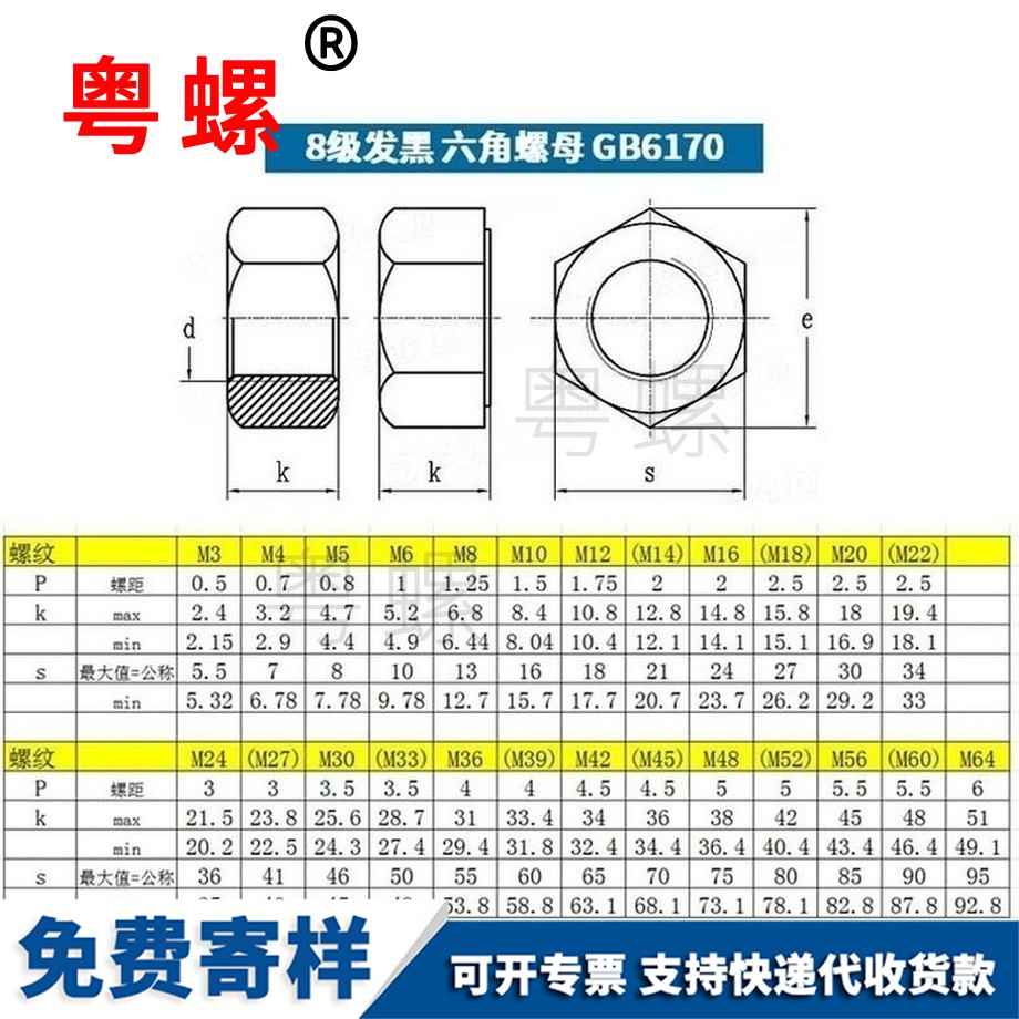 生产高强度榆林六角螺帽细牙