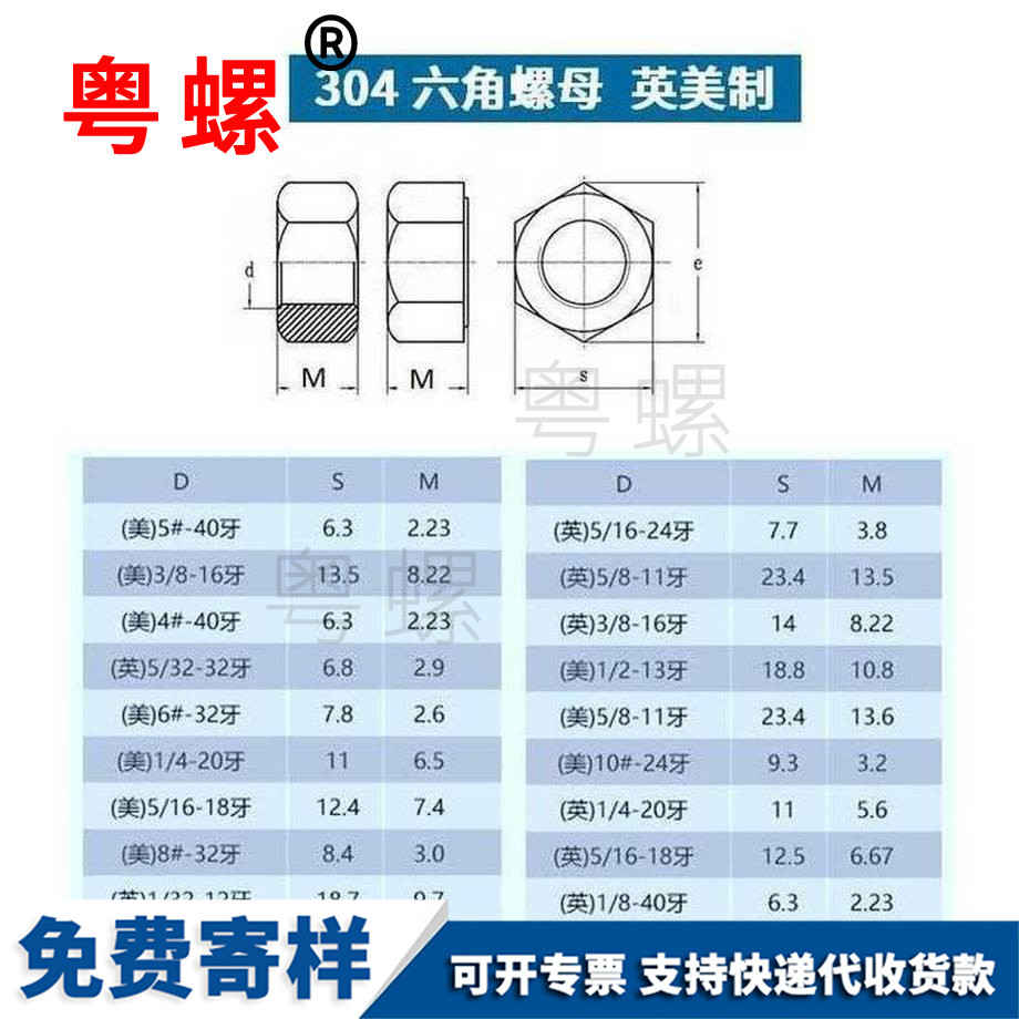 供应青海美制青海六角螺母