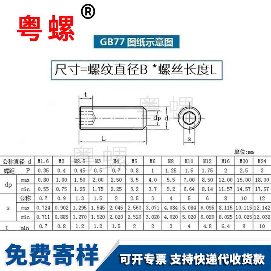 订制平端内六角