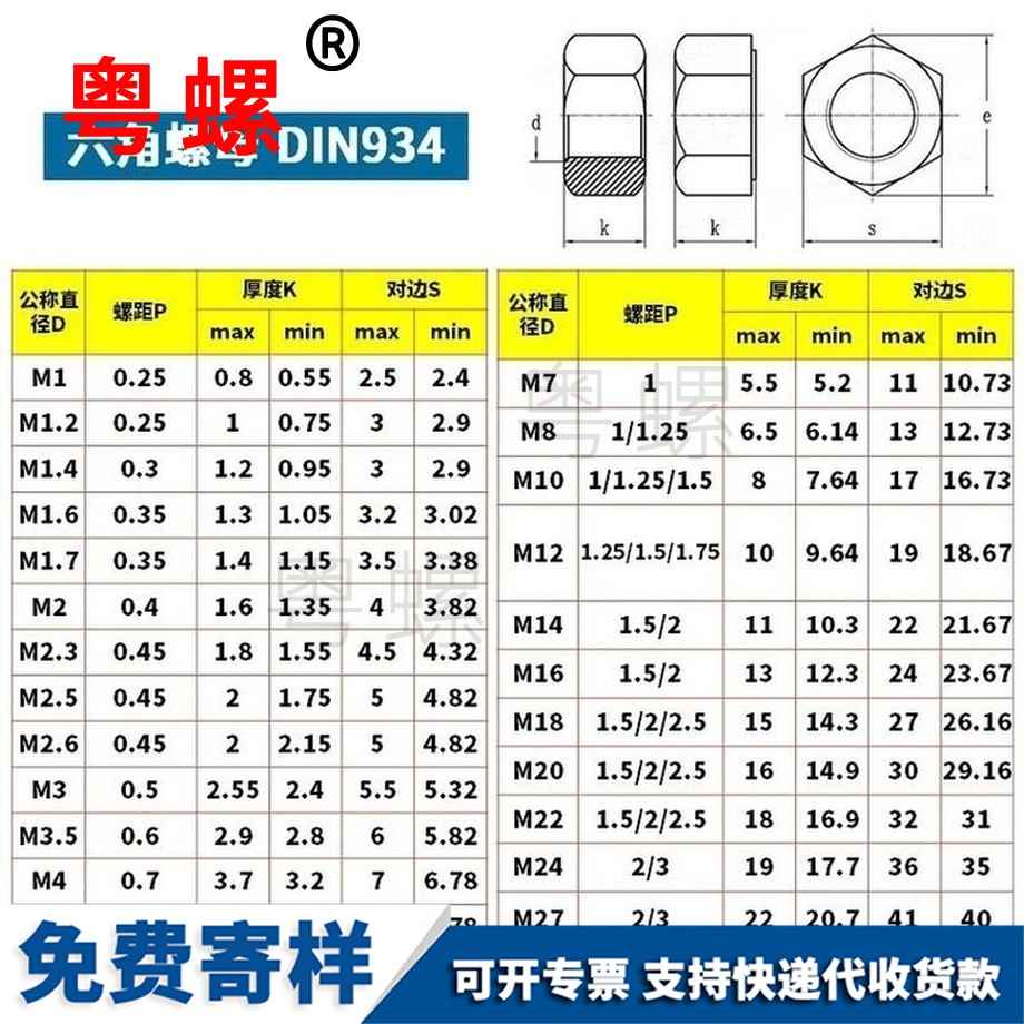 生产金华六角螺母