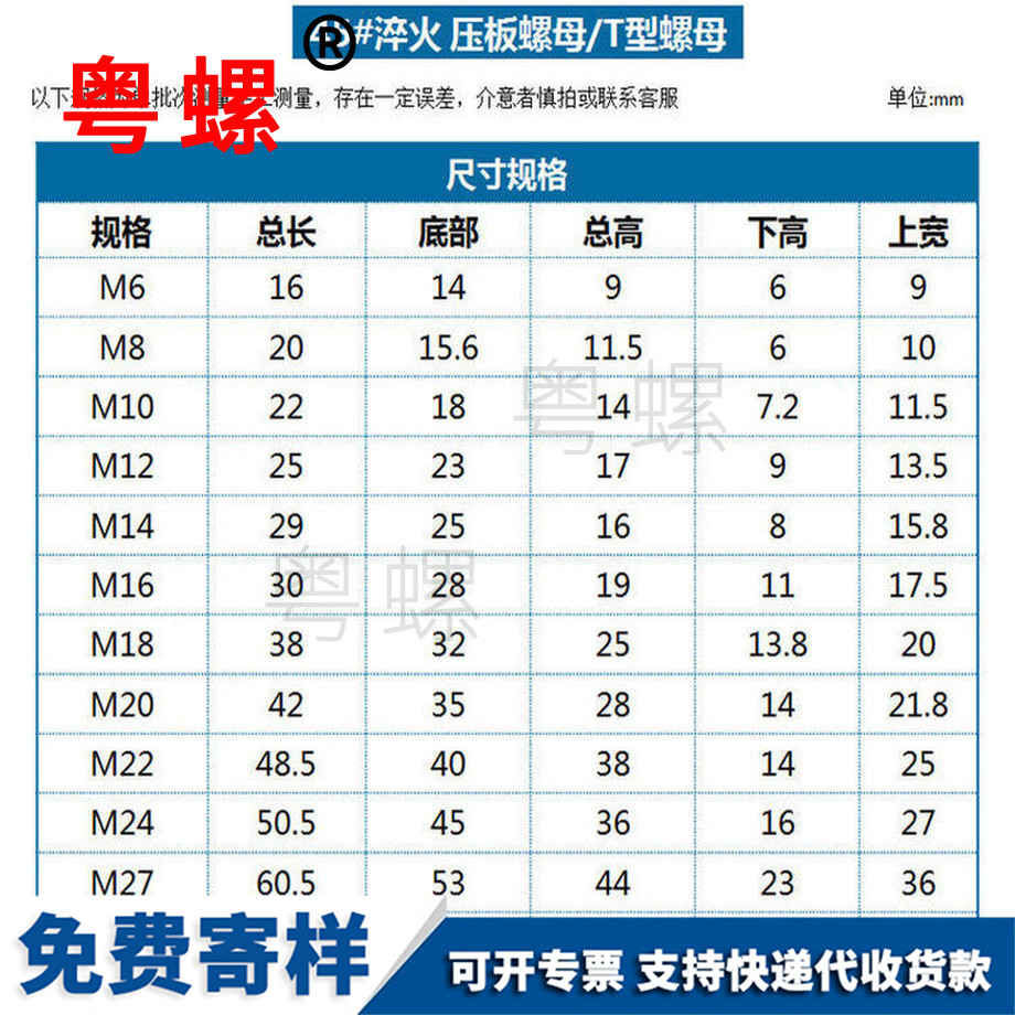 供应钢加硬淬火曲靖压板螺母