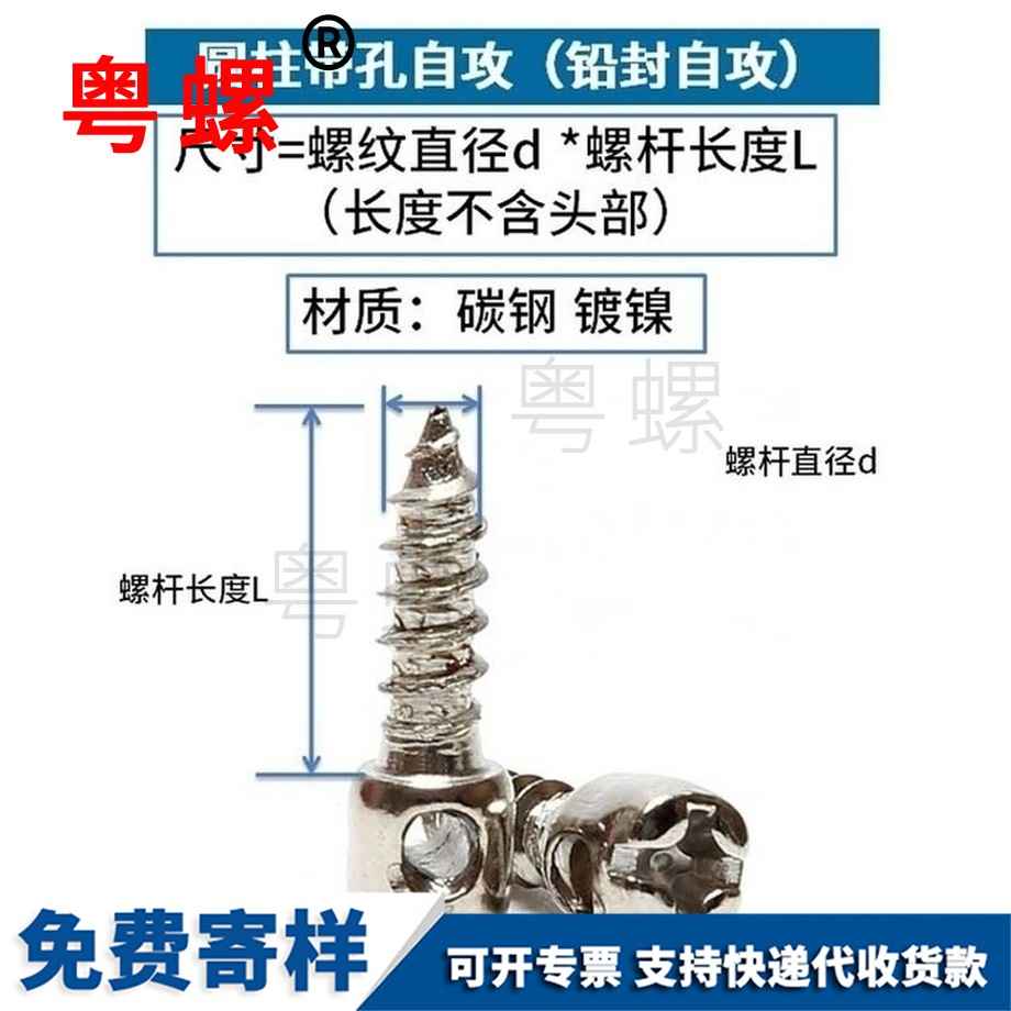 供应镀镍铅封朔州自攻螺丝