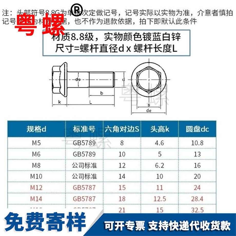 供应8.8级黄浦法兰螺丝