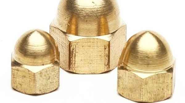 西安供应铜盖型螺母 铜螺帽螺丝 铜帽盖帽 帽球头铜盖母 M4